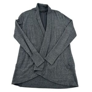 Athleta Gray Cardigan Pranayama Restore Wrap Long Sleeve Sweater Cozy Women Sz M